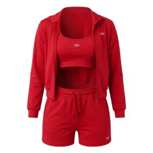 Conjunto Deportivo 3 Piezas Negro con Top & Short